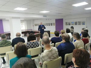 Встреча-беседа коллектива библиотеки с Рудницким Олегом Владимировичем